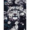 5D DIY Diamond Painting Kit Paint Flower Animal Fox Wolf Cat Tiger Full Round Embroidery Mosaic Cross Stitch Home Decor