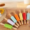 7 Colors Non-Stick Silicone Rolling Pin Dough Flour Roller Wooden Handle Pastry Tools Kids DIY Baking for Pasta Cookie Making