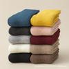 Women's Extra Thick Wool Mid-Tube Crew Socks with Terry Layers & Velvet Warmth for Winter & Sleep