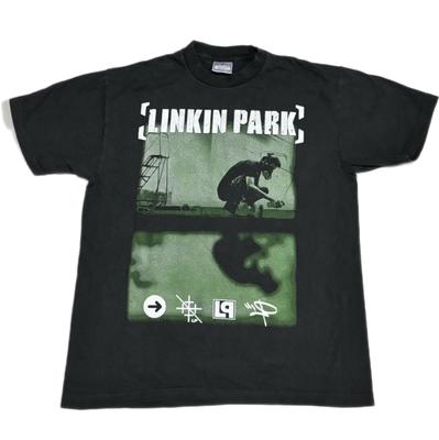 Винтажная футболка Linkin Park Meteora 90-х Рок Метал Группа XL Однострочный шов РЕПРИНТ