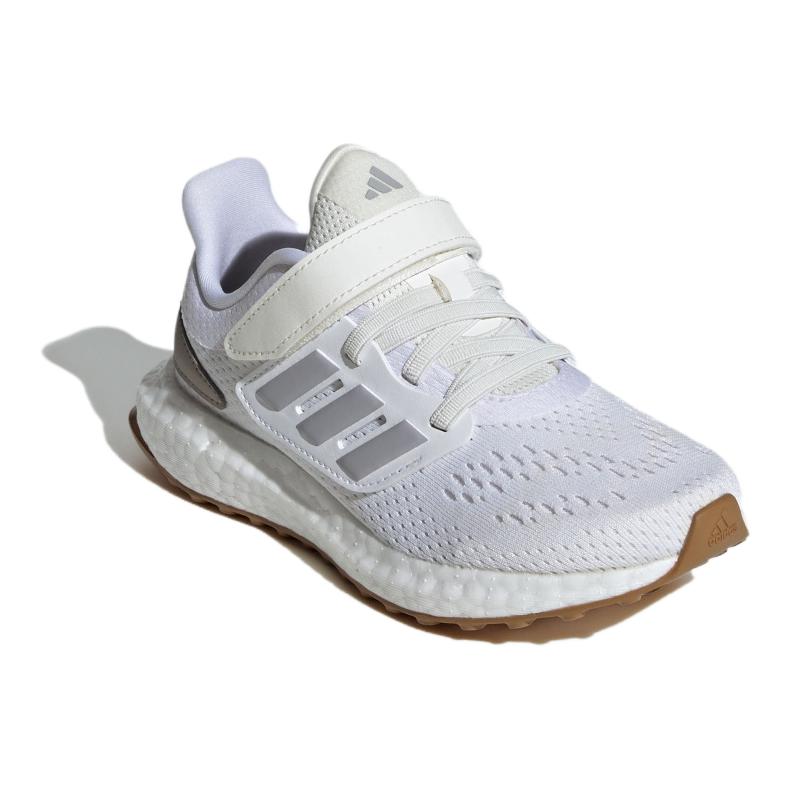 Adidas PureBoost C White Glory Grey Gum Kids Sneakers Footwear-White JI2049