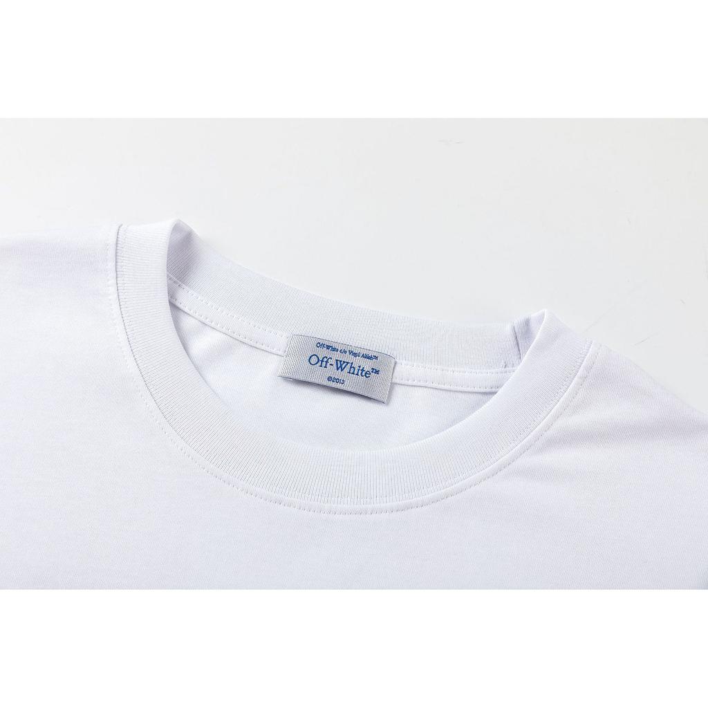 9059 Молочно-белый 2025 Весна/Лето Новая Коллекция Футболка с круглым вырезом, капюшоном и короткими рукавами с рисунком из неполных букв для мужчин и женщин