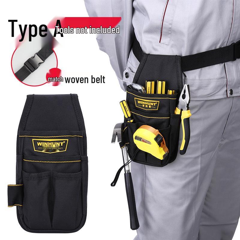 Прочный пояс для инструментов электрика: Многофункциональная поясная сумка из холста для портативного хранения