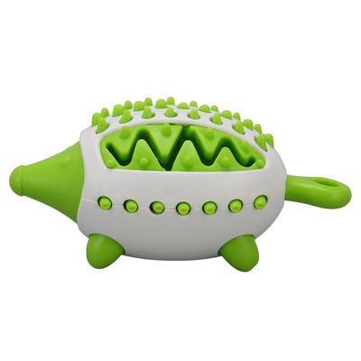 Игрушка для выдачи лакомств для собак, для чистки зубов, устойчивая к укусам, в форме ежа, головоломка для щенков