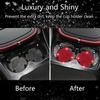 NBTEPEM 4 Pcs Bling Car Cup Holder Coasters 2.75 Inch Anti-Slip Shockproof Universal Fashion Car Coaster Insert Bling Crystal Rhinestone Auto Int