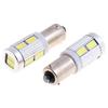 2шт Bax9S H6W 10 светодиодных парковочных фонарей, задняя лампочка 12В