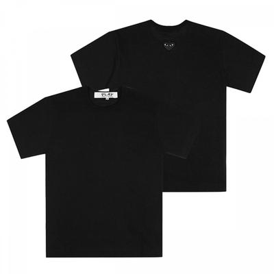 Comme Des Garcons Ax T341 051 1 Футболка с коротким рукавом Play Bag Черное сердце Waffen Union