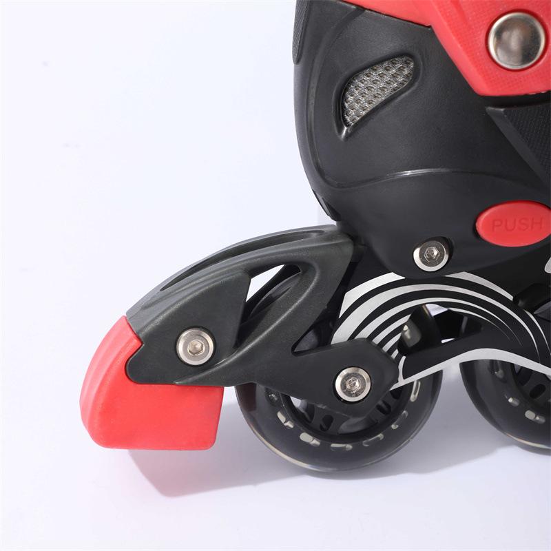 Взрослые профессиональные детские студенческие роликовые коньки из ПВХ с прямыми рядами регулируемые коньки