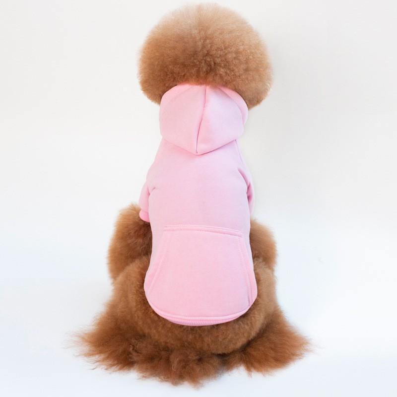Pet Dog Hoodie Sweatshirt Teddy French Bulldog Winter Fall Casual Wear 7 Colors XS To XXL