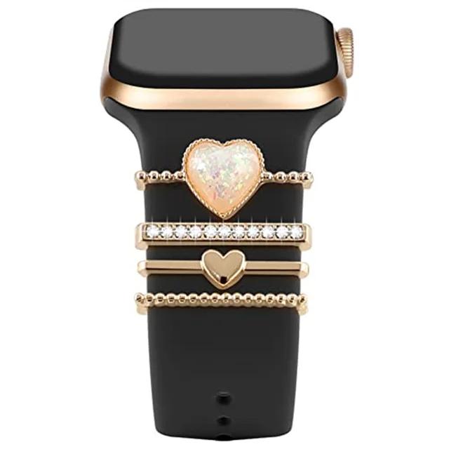 Decoration For Apple watch band 9 8 7 6 SE Ultra 2 Accessories Diamond Jewelry Decorative ring for Samsung watch strap 20mm/22mm