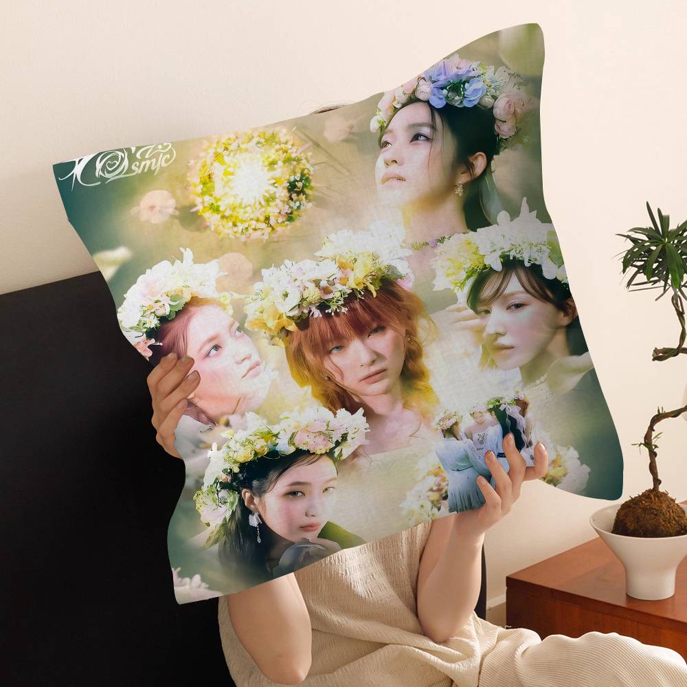 Popular Kpop RRed VVelvet Cushion Cover Car Throw Pillow Case For Sofa Car Christmas Gift xcm xcm