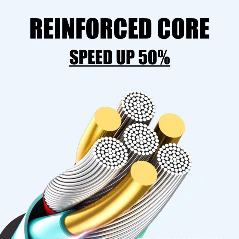 5A Micro USB Type C Кабель для быстрой зарядки 1,5 м Пружинный кабель для передачи данных для iPhone Зарядное устройство для Samsung Xiaomi Huawei