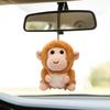 Plush Doll Monkey Plush Toy Soft Fur Monkey Car Pendant Little Monkey Pendant  Bag Pendant