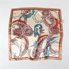 Двухцветный шелковый платок пэчворк с узором пейсли - Европейский и американский ретро, Большой квадрат 90 см, Тонкий платок/шаль