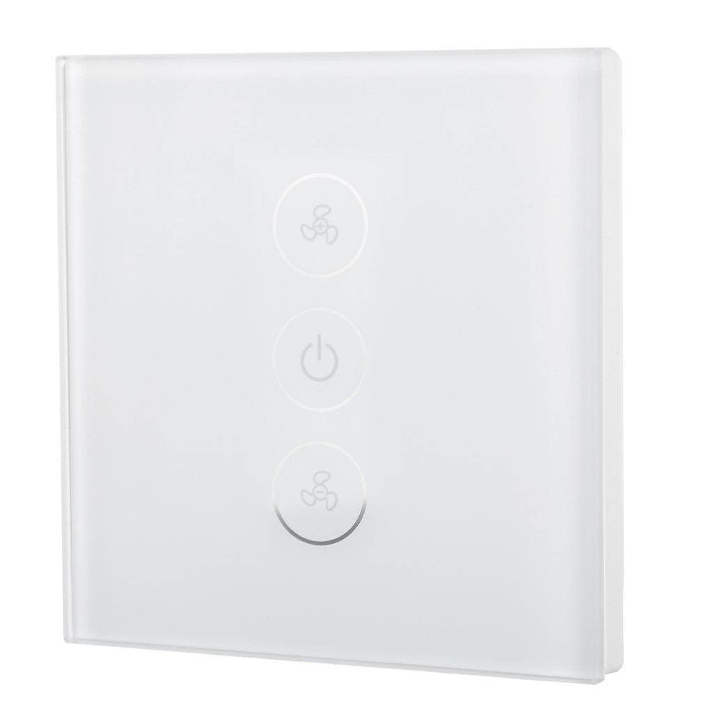 Умный WiFi Диммер Выключатель вентилятора Беспроводной Таймер Голосовое Управление через Приложение для Tuya 110‑240В 50 60ГцБелый