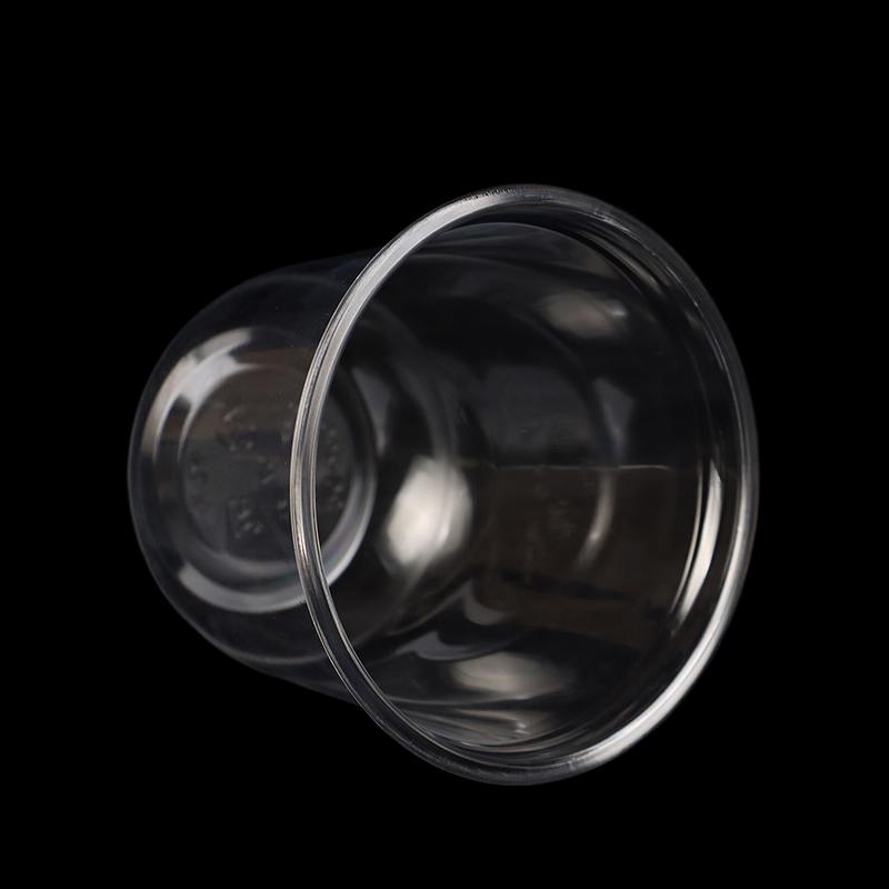 10Pcs 10Oz Disposable Mousse Cups Cake With Lid Clear Plastic Boxes Ice-Cream Dessert Picnic Pudding Jelly Dessert Yogurt Cups