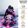 1pc Graffiti Kuromi Blanket, Home Decorative Throw Blanket for All Seasons, Living Room, Travel, Camping, Car Blankets, Beach, Office Naps, Perfect Gi