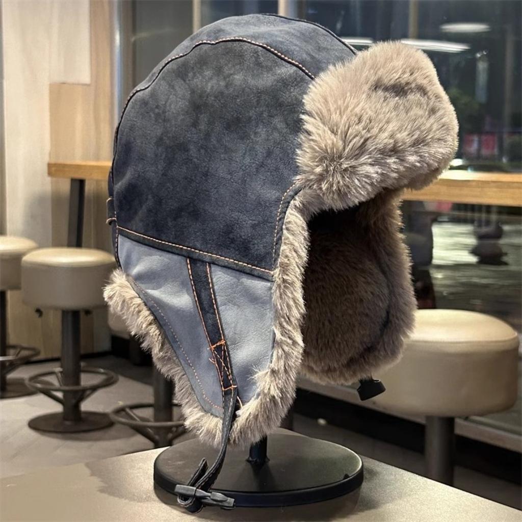 Winter Men's Winter Lei Feng Hat Korean Version Trendy Women's Ear Protection Hat Cat Embroidery Autumn and Winter Mask Hat