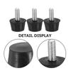 12pcs Leveling Feet Adjustable Rubber Furniture Levelers With M6 Screws Leg Leveler For Table Chair Cabinet Sofa Floor Protector