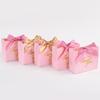 24Pcs Pink Thank You Candy Bags Wedding Favors Chocolates Gift Packaging Paper Box Birthday Party Baby Shower Decor Supplies