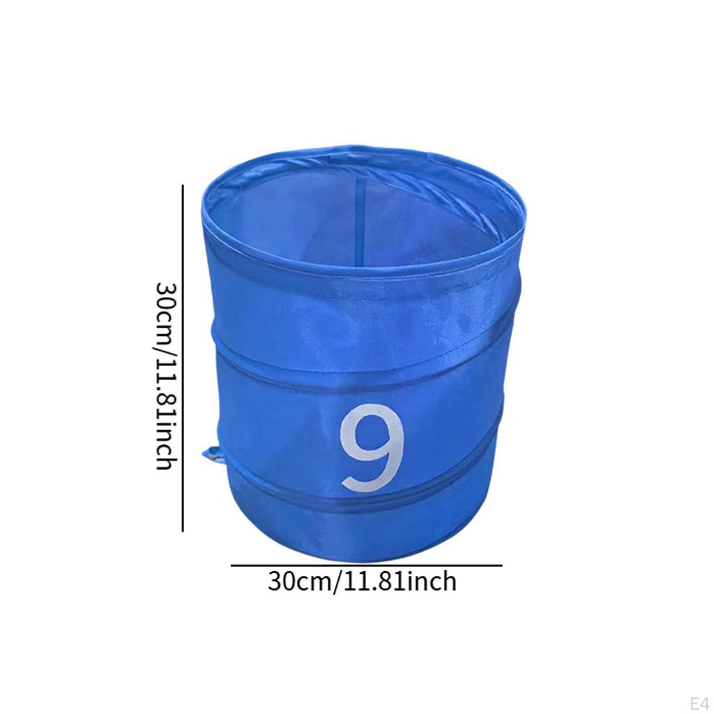 Ведро для гольфа для заднего двора, легко хранить, складное хранилище из ткани Оксфорд для помещений и улицы, для семьи