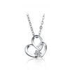Новый популярный муассанит с бриллиантом Test Past D Цвет Муассанит Сердце Кулон Ожерелье Серебро 925 Оригинальный драгоценный камень 925 Серебряная цепочка