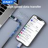 Светодиодный дисплейный кабель 100 Вт PD быстрая зарядка Type-C на Type-C с iPhone 15/16 серии iPad