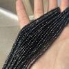 5 нитей, бусины из натурального камня шпинели, бохо черные разделительные бусины, 2 мм, 3 мм для DIY ожерелья, браслета, браслета на ногу, аксессуары для рукоделия, бисероплетение 38 см