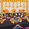 1.5m Marigold Flower Garlands Pooja Diwali Fiesta Fake Plant for Halloween Day of The Dead