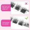 Faux Mink Lash Clusters Dramatic DIY Eyelash Extension Individual Cluster Lashes  at Home