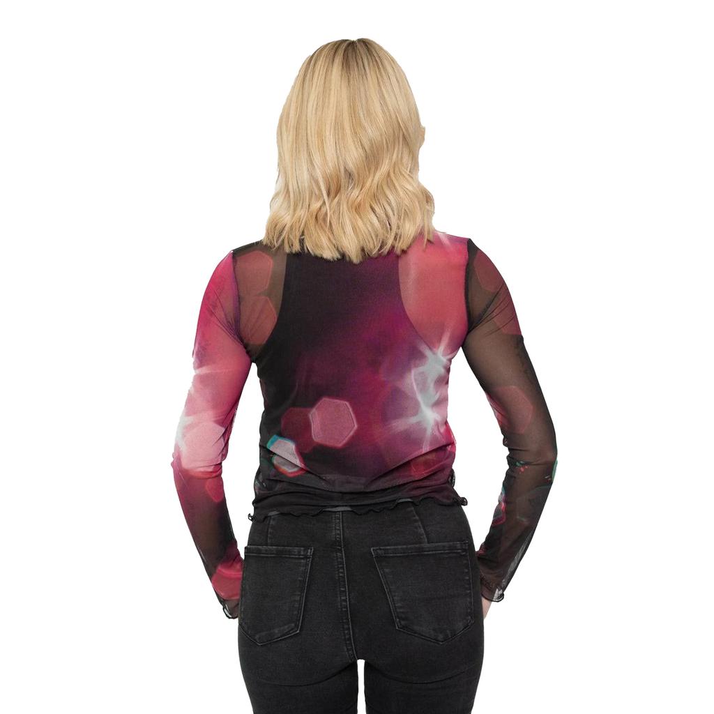 Pink Floyd Womens/Ladies Knebworth Â´90 Mesh Long-Sleeved T-Shirt