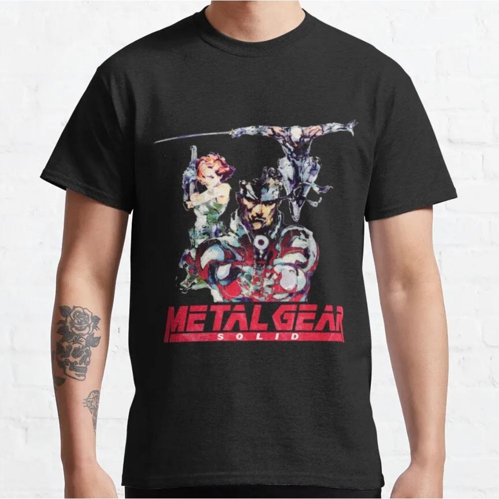 Мужские футболки Metal Gear Kojima Productions Футболка MGS Hideo Kojima Хлопковые топы с коротким рукавом Футболки с принтом