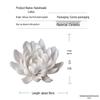 White Porcelain Lotus Incense Burner - Creative Backflow Waterfall & Smoke Ornament.