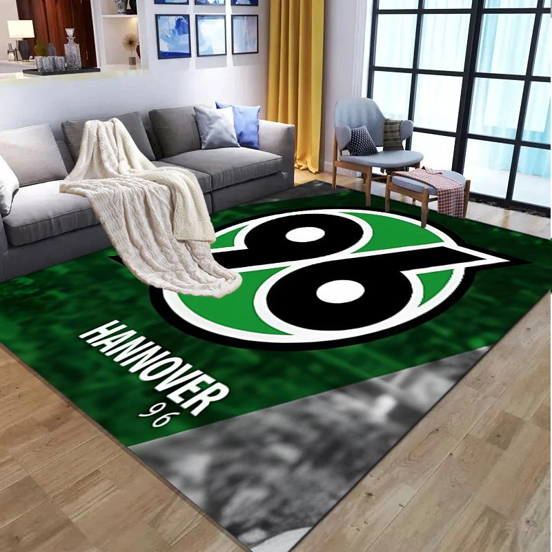 Ковер с футбольным узором Hannover 96, Коврик для помещений/улицы, для пикника, игровой комнаты, спальни, офиса, гостиной, ковер для декора дома, подарок на день рождения