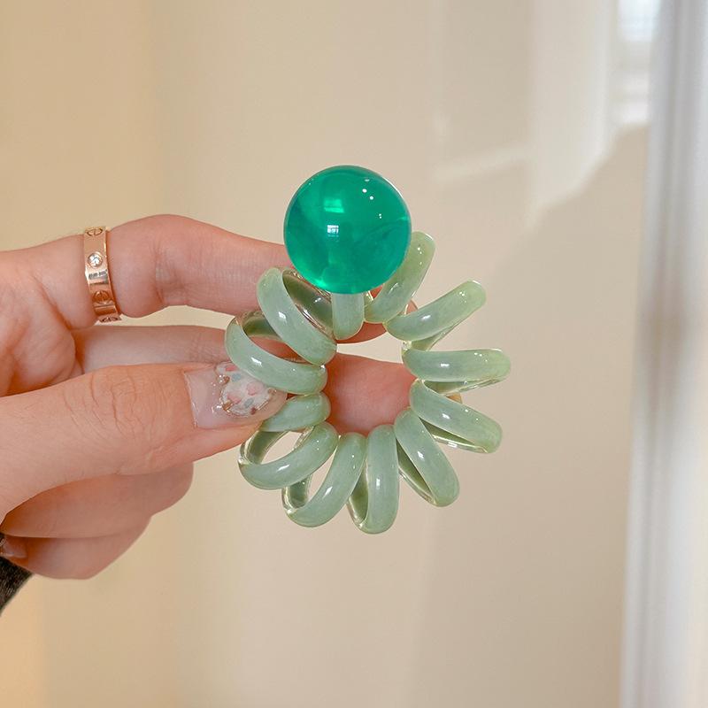 1 шт. желейно-цветная резинка для волос из бисера, высокоэластичная резинка для хвостика, плетеная контрастная повязка на голову, резинка для волос