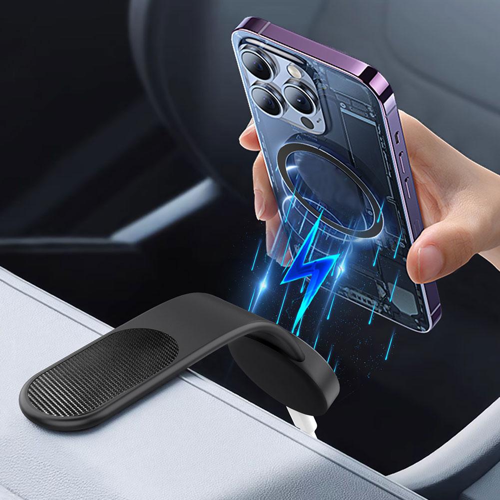 Автомобильный держатель для телефона на приборную панель, магнитный держатель для телефона, складная подставка для телефона для iPhone 12 13 14 Pro Max