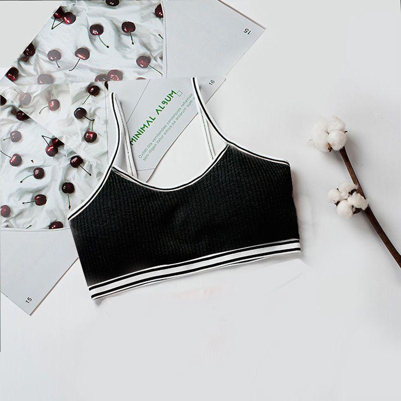 Бюстгальтер для девочек подросткового возраста, детский жилет, дышащее нижнее белье, топы без рукавов для девочек, бесшовные моющиеся бюстгальтеры с мягкой подкладкой для подростков