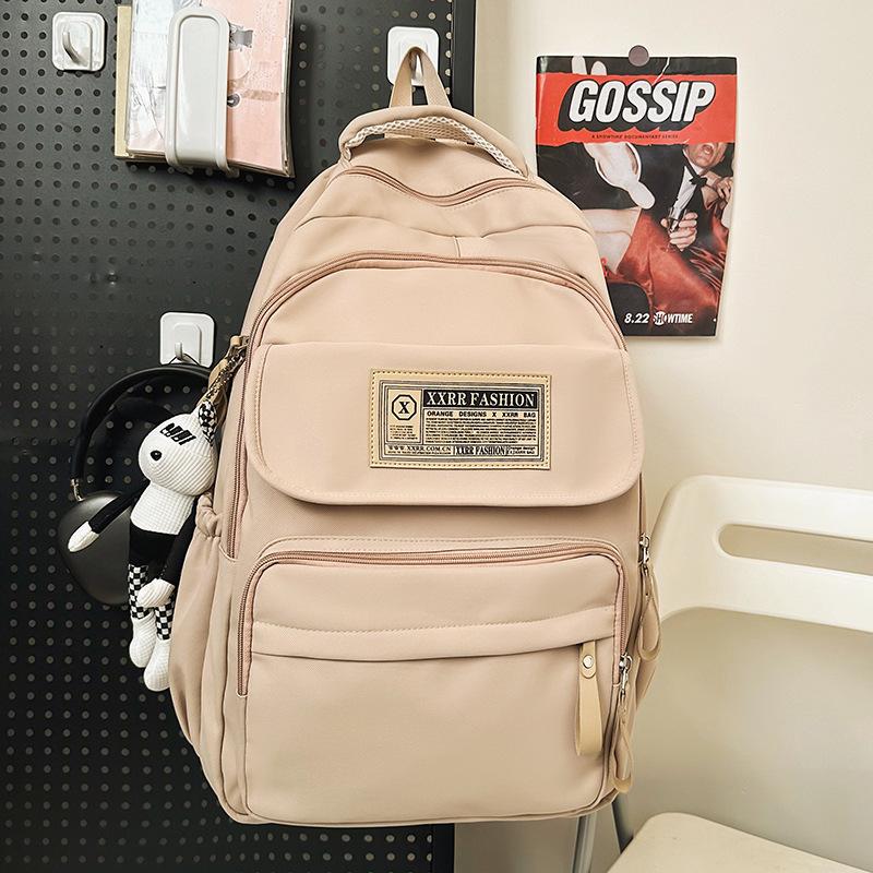 Школьные рюкзаки Студенты колледжа Девушки Старшеклассники Рюкзак большой вместимости Бордовый Рюкзаки для учеников средней школы