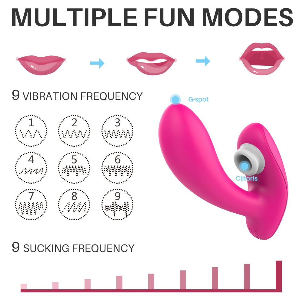 Female Sex Fun Product Wearable Panties 3in1 Sucking Vibrator Dildo Clitoris Stimulator Vibrating Female Masturbation for Women