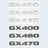 3D хромированный глянцевый черный ABS буквы номер GX400 GX460 GX470 эмблема для багажника автомобиля логотип значок наклейка