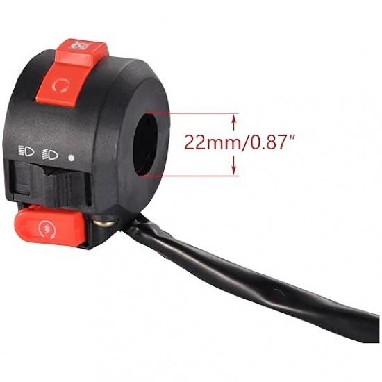 Left Start Switch Assembly Replacement for 50cc 70cc 90cc 110cc 125cc 150cc ATV