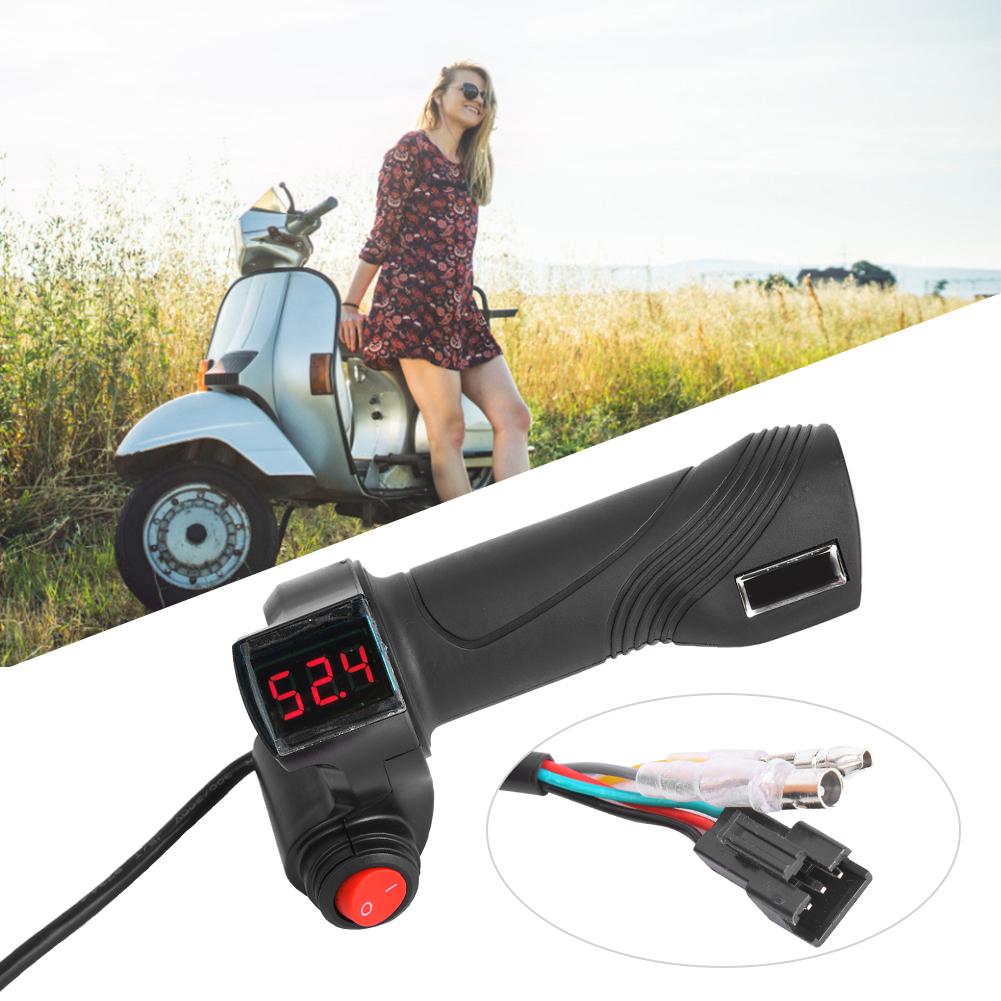 1 пара E Bike Thumb Throttle LCD Display Digital Battery Voltage Power Switch для электромобиля
