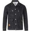 Men's Casual Workwear Long Sleeve Lapel Collar Denim Jacket Loose Multi Pocket Jacket Denim