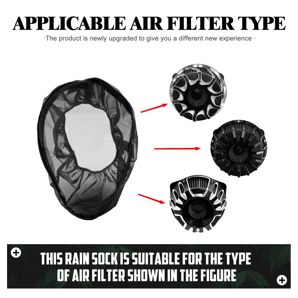 HCmotorku Motorcycle Rain Sock Air Air Filter Cover Rain Cover for Sportster 883