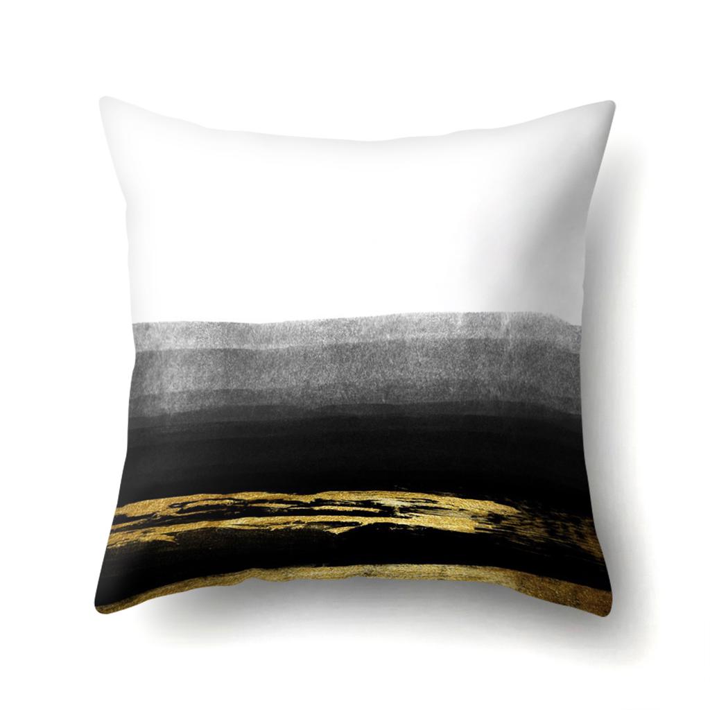 Geometric Marble Pattern Polyester Pillow Case European and American Fashion Simple Pillow Case