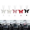 Bling Butterfly Diamond Car Accessories for Women Crystal Car Rear View Mirror Charms Car Decoration Valentines Day Gift