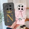 Чехол For Honor Magic 7 Lite Панда Буквы Мягкий Funda Для Magic7 Lite Защита Камеры Жидкий Силикон Прочные Задние Крышки Телефона