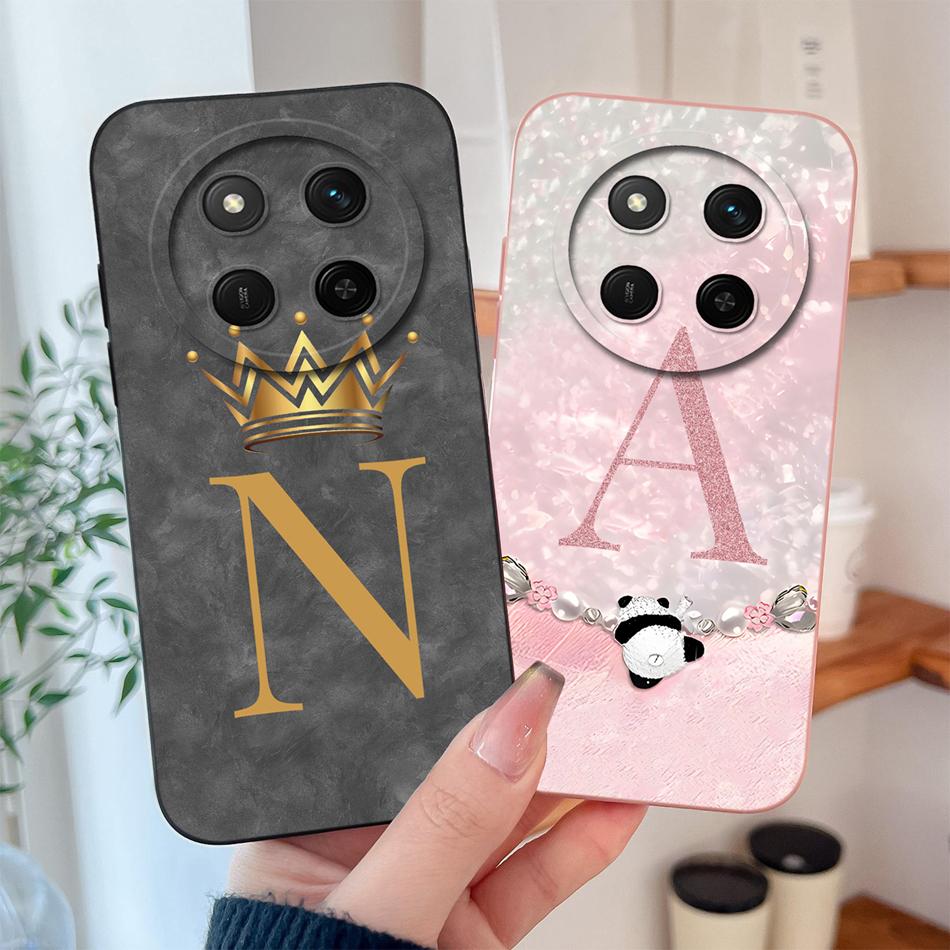 Чехол For Honor Magic 7 Lite Панда Буквы Мягкий Funda Для Magic7 Lite Защита Камеры Жидкий Силикон Прочные Задние Крышки Телефона