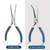 2Pcs 6" Mini Needle Nose Pliers with Comfort Grip Handles Long Nose Pliers Set for Handmade Craft