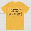 Rock Paper Scissors Cotton Summer Casual Cool Loose T-Shirt